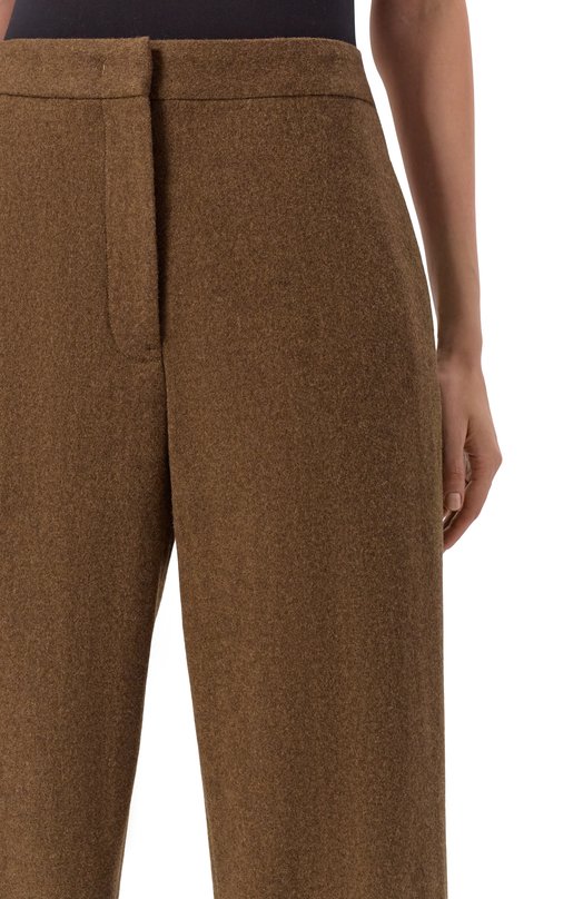 Шерстяные брюки Jil Sander J40KA0280/J40182 Коричневый  J40KA0280/J40182 Фото 5