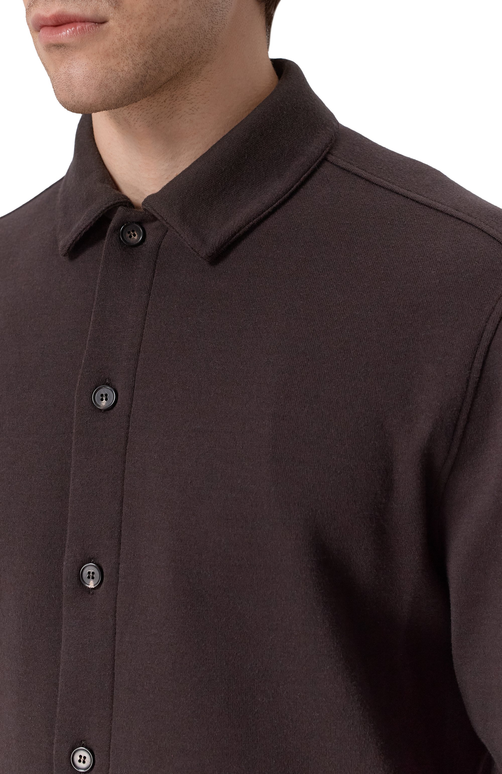 Рубашка из хлопка и шелка LORO PIANA, арт. FA06942, фото 5