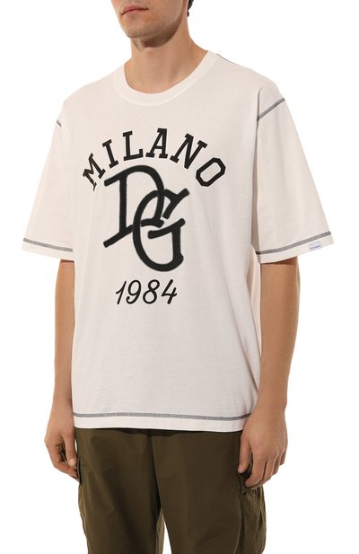 Хлопковая футболка DOLCE & GABBANA, арт. G8PB8Z/G7NSE, фото 3