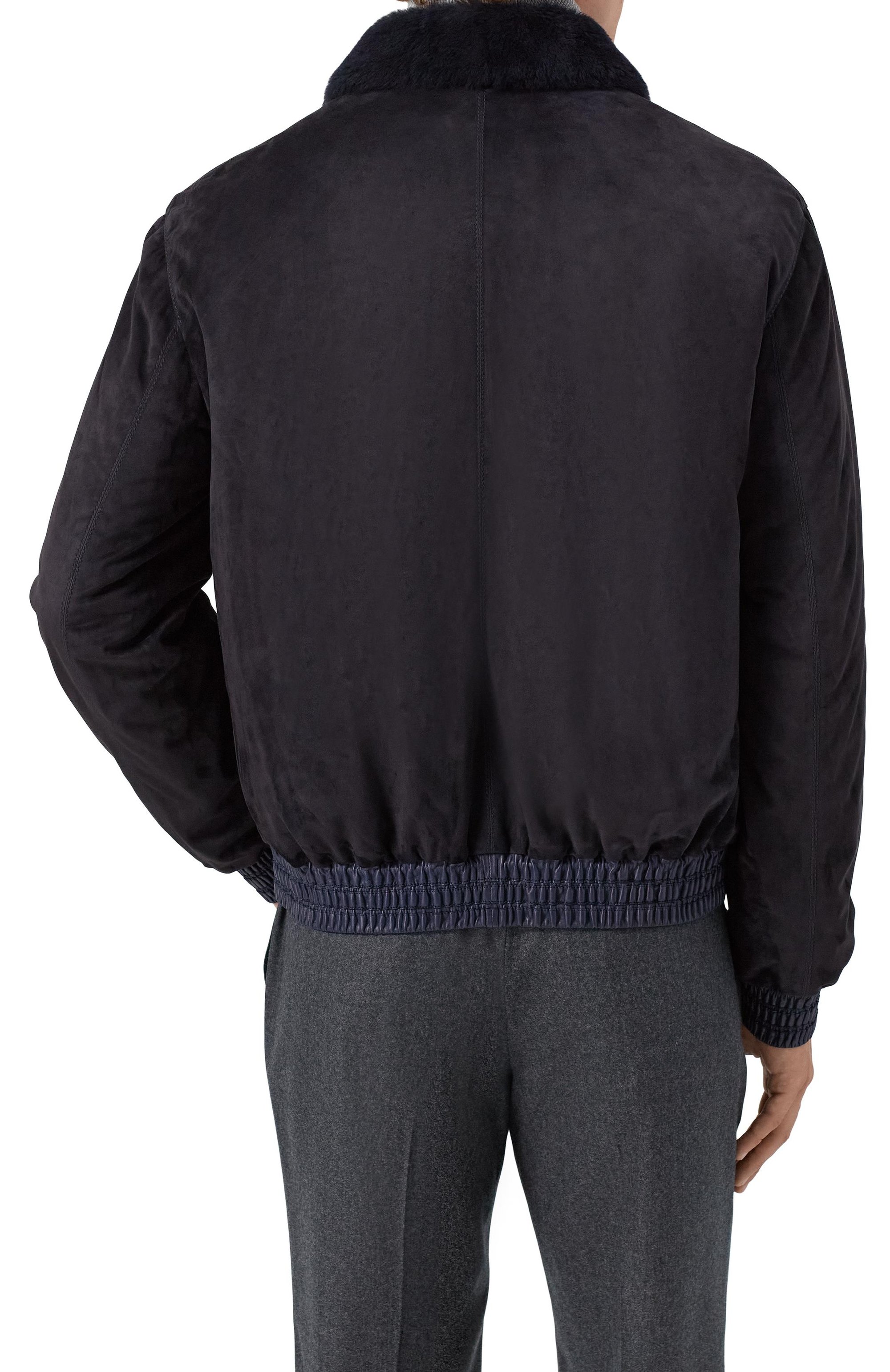 Замшевый бомбер с отделкой из овчины ZILLI, арт. AHIKH3M1008VFRI00/64-68, фото 4