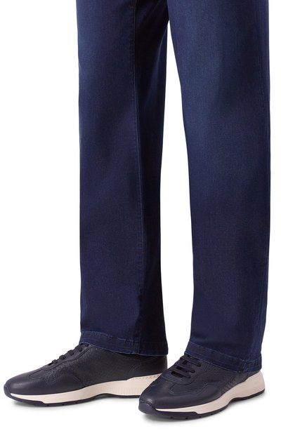 Кожаные кроссовки ZILLI, арт. H0200AM1961VZEV05, фото 3