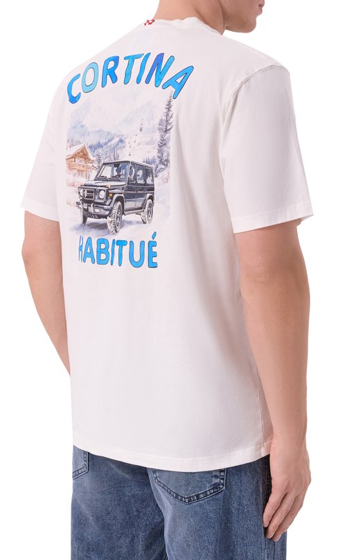 Хлопковая футболка MC2 Saint Barth ARN0004-00833I/ARN0TT WARM Белый  ARN0004-00833I/ARN0TT WARM Фото 4