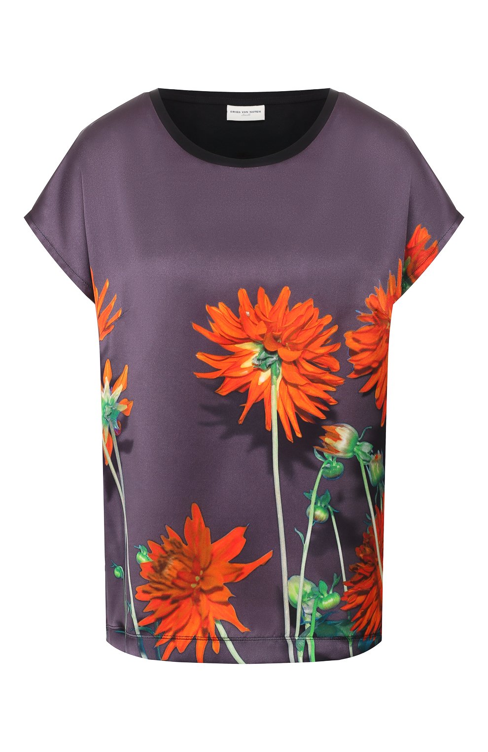 Топ из смеси хлопка и шелка DRIES VAN NOTEN, арт. 192-31183-8612, фото 1
