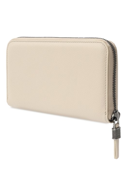 Кожаное портмоне Brunello Cucinelli MWEIM2724 Кремовый  MWEIM2724 Фото 2