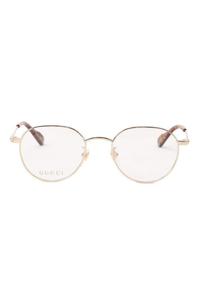 Женские оправа GUCCI золотого цвета, арт. GG17470A 003 | Фото 3 (Региональные ограничения белый список (Axapta Mercury): Не проставлено; Нос: Не проставлено; Тип очков: Оправа; Материал: Металл; Оптика Гендер: оптика-женское; Очки форма: Круглые)