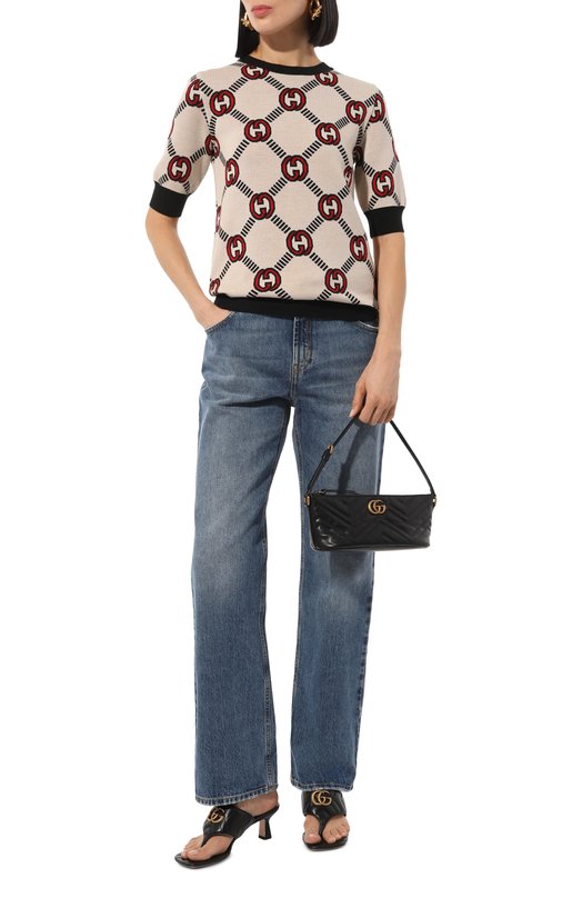 Сумка GG Marmont small Gucci 739166/AABZB Чёрный  739166/AABZB Фото 7