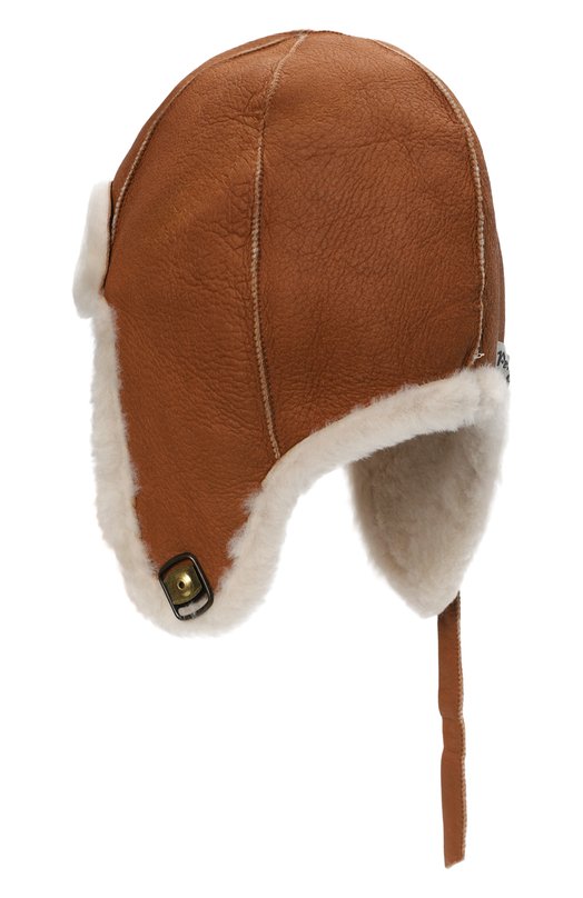 Шапка-ушанка из овчины Petit Nord Коричневый, фото 2