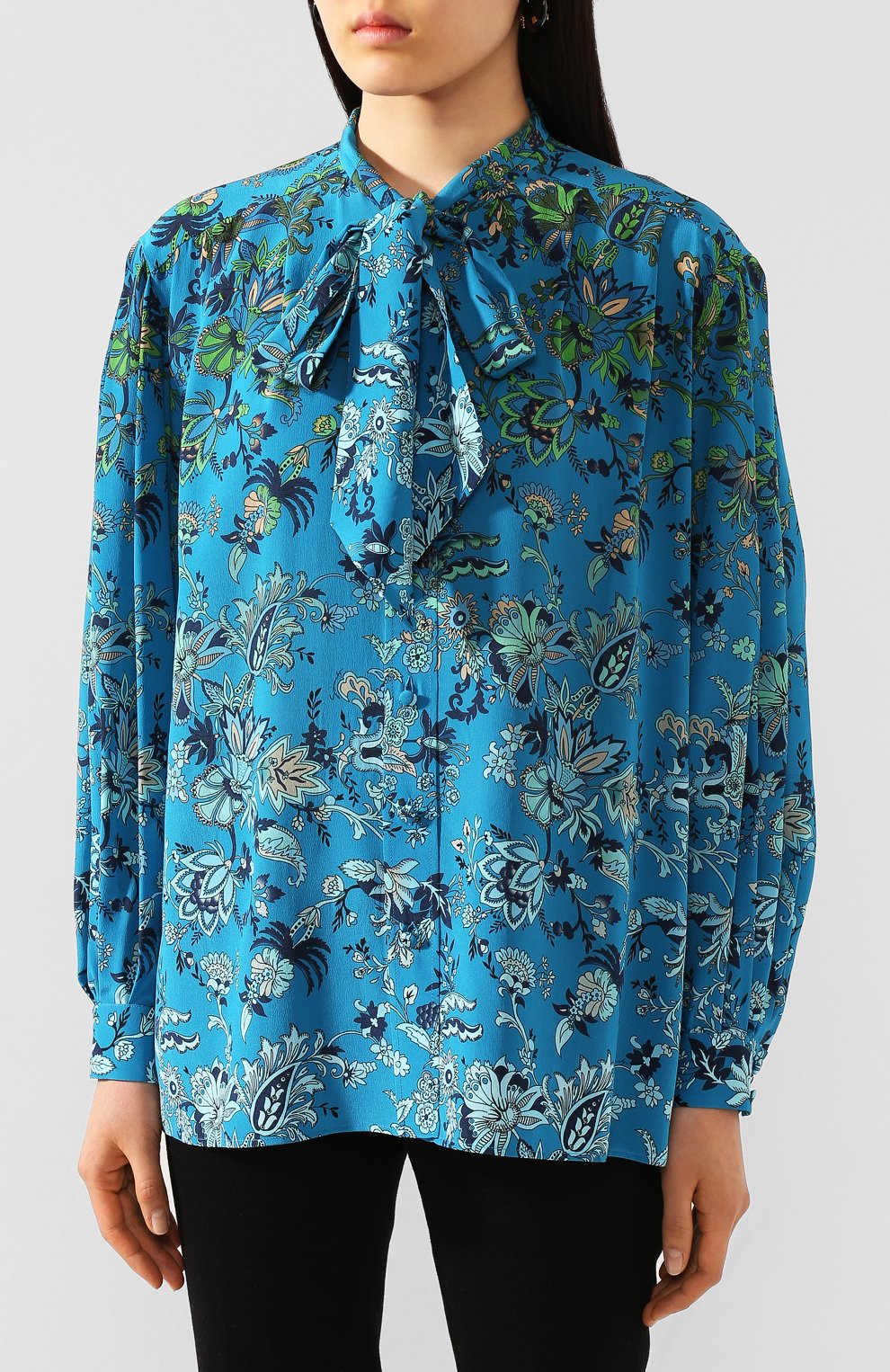 Шелковая рубашка GIVENCHY разноцветного цвета по цене 125000 руб., арт. BW60P0132T, фото 3 Шелковая рубашка GIVENCHY, арт. BW60P0132T, фото 3