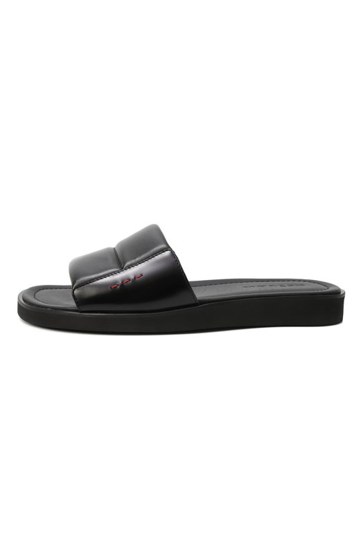 Кожаные шлепанцы Kiton USSA301N0123301 Чёрный  USSA301N0123301 Фото 4