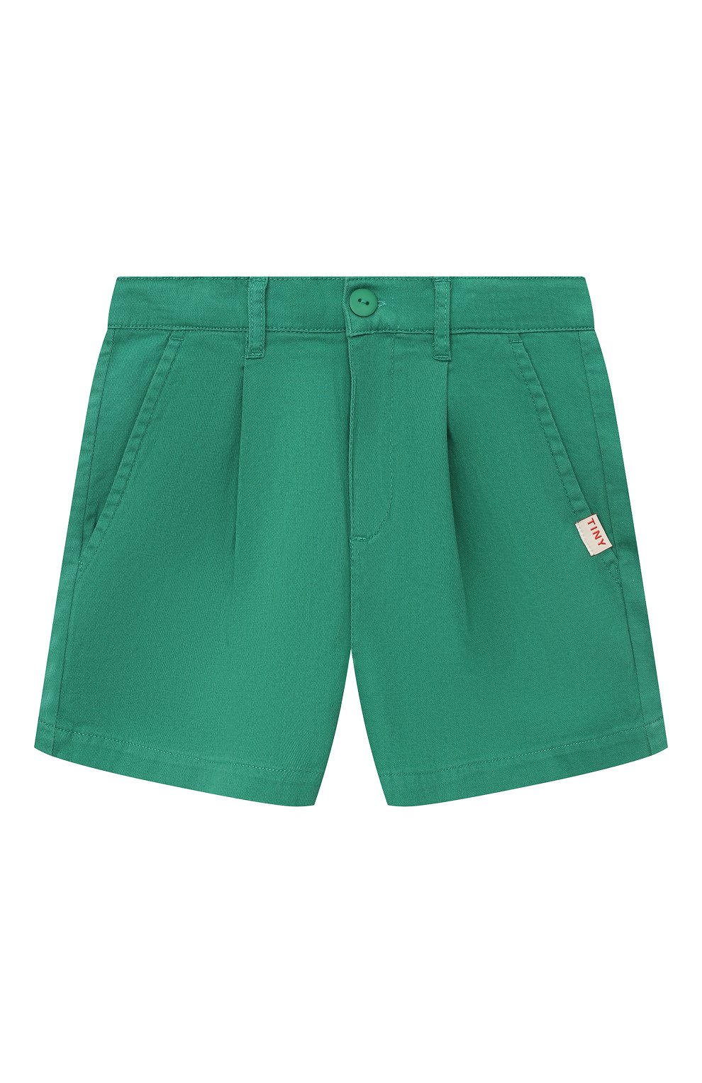 Джинсовые шорты TINYCOTTONS зеленого цвета по цене 8700 руб., арт. SS23-186, фото 1 Джинсовые шорты TINYCOTTONS, арт. SS23-186, фото 1