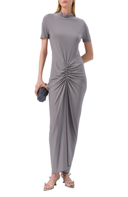 Платье из вискозы Alaia AA9R2726J050B Серый  AA9R2726J050B Фото 2