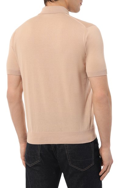 Хлопковое поло STEFANO RICCI бежевого цвета по цене 86450 руб., арт. K313030P13/F23145, фото 4 Хлопковое поло STEFANO RICCI, арт. K313030P13/F23145, фото 4