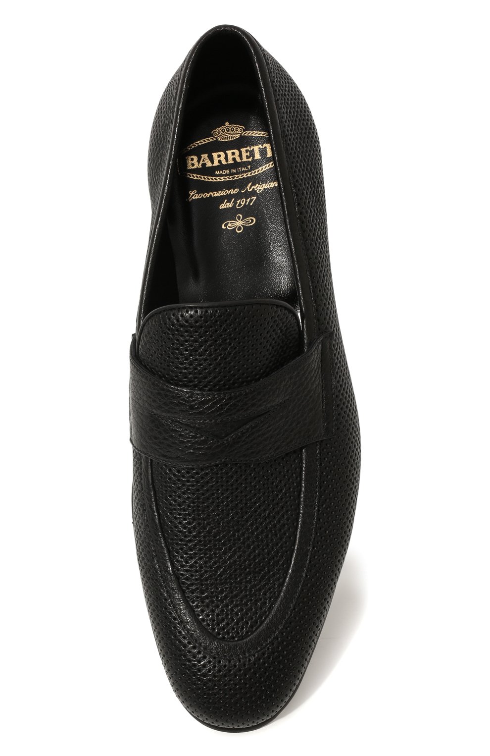 Кожаные пенни-лоферы BARRETT черного цвета по цене 53950 руб., арт. 131U016.3/CERV0 ACC. F0.45312, фото 6 Кожаные пенни-лоферы BARRETT, арт. 131U016.3/CERV0 ACC. F0.45312, фото 6