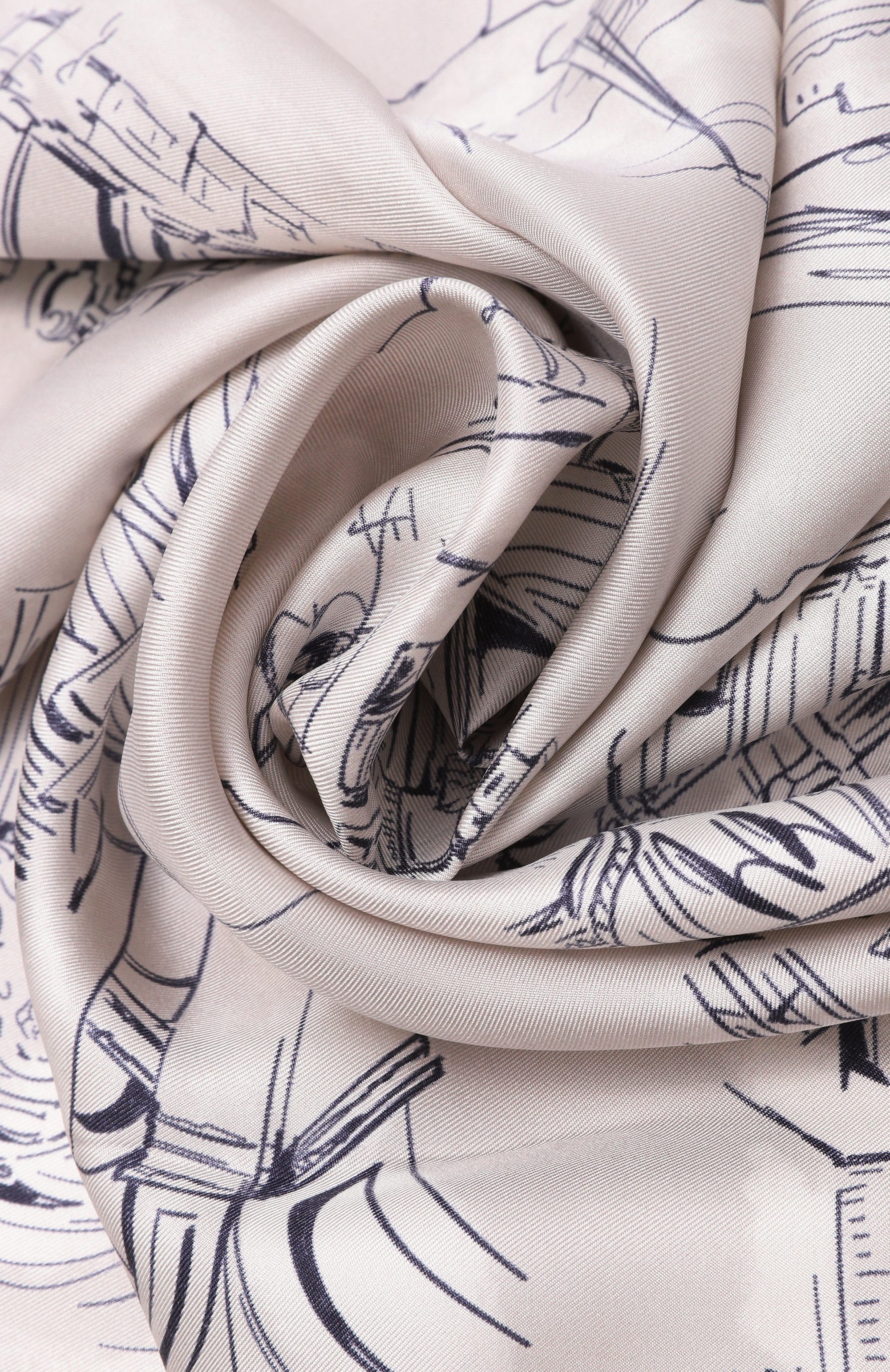 Шелковый платок MAX MARA кремового цвета по цене 37100 руб., арт. MXACARRE90W2, фото 3 Шелковый платок MAX MARA, арт. MXACARRE90W2, фото 3