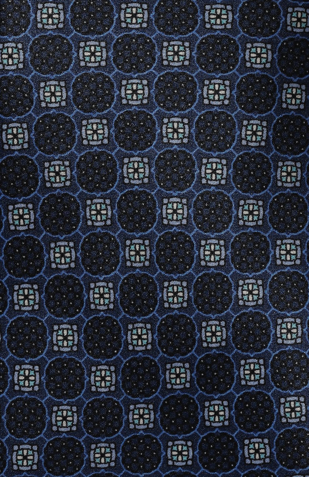 Шелковый галстук CANALI темно-синего цвета по цене 19950 руб., арт. 18/HS03950, фото 4 Шелковый галстук CANALI, арт. 18/HS03950, фото 4