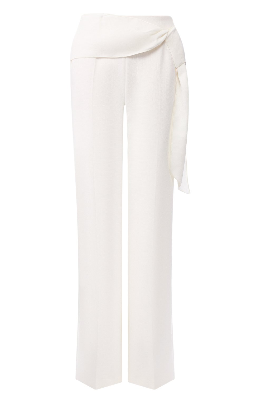 Шелковые брюки ROLAND MOURET белого цвета по цене 93950 руб., арт. PS20/S0855/F4044, фото 1 Шелковые брюки ROLAND MOURET, арт. PS20/S0855/F4044, фото 1