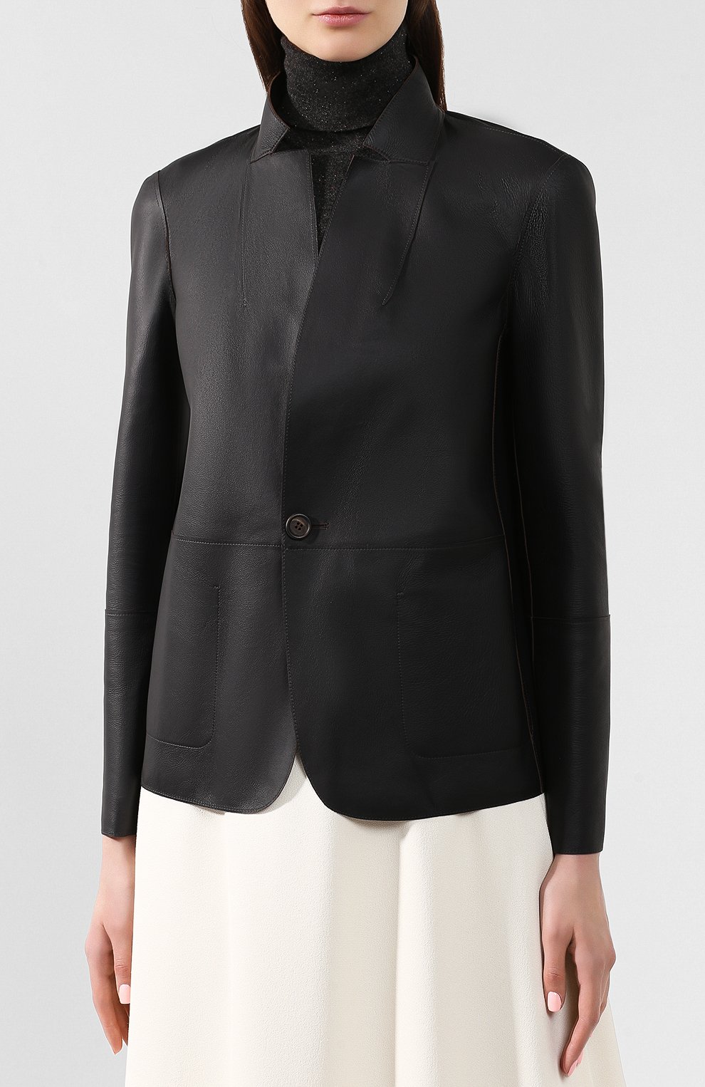 Кожаный жакет BRUNELLO CUCINELLI, арт. MP0SR8446P, фото 6