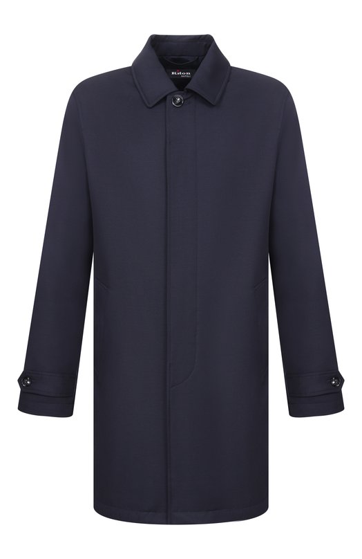 Плащ из шерсти и шелка Kiton UW2310BV0830H Синий UW2310BV0830H