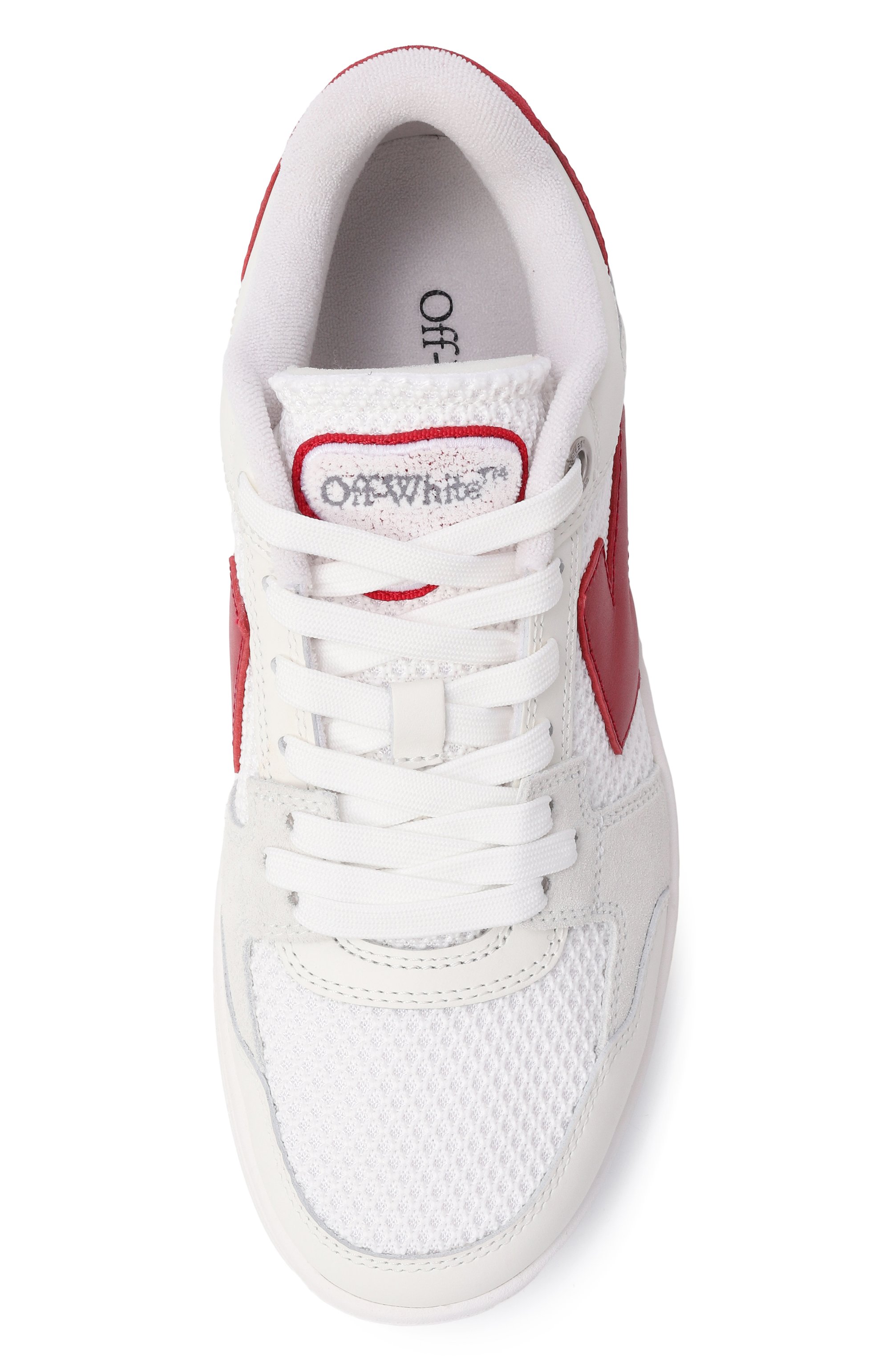 Комбинированные кеды out of office OFF-WHITE, арт. 0WIA276F25LEA0010129, фото 6