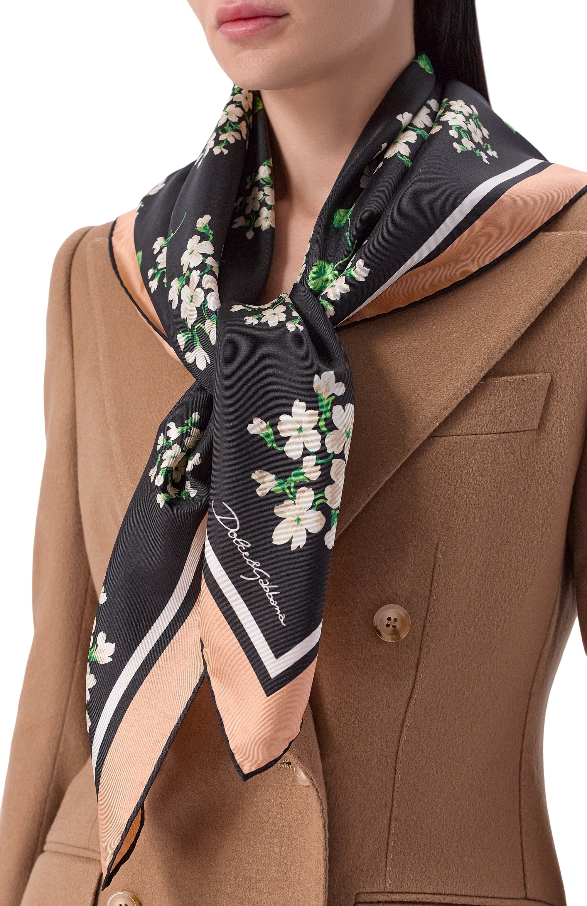 Шелковый платок DOLCE & GABBANA, арт. FN090R/GDDUM, фото 2
