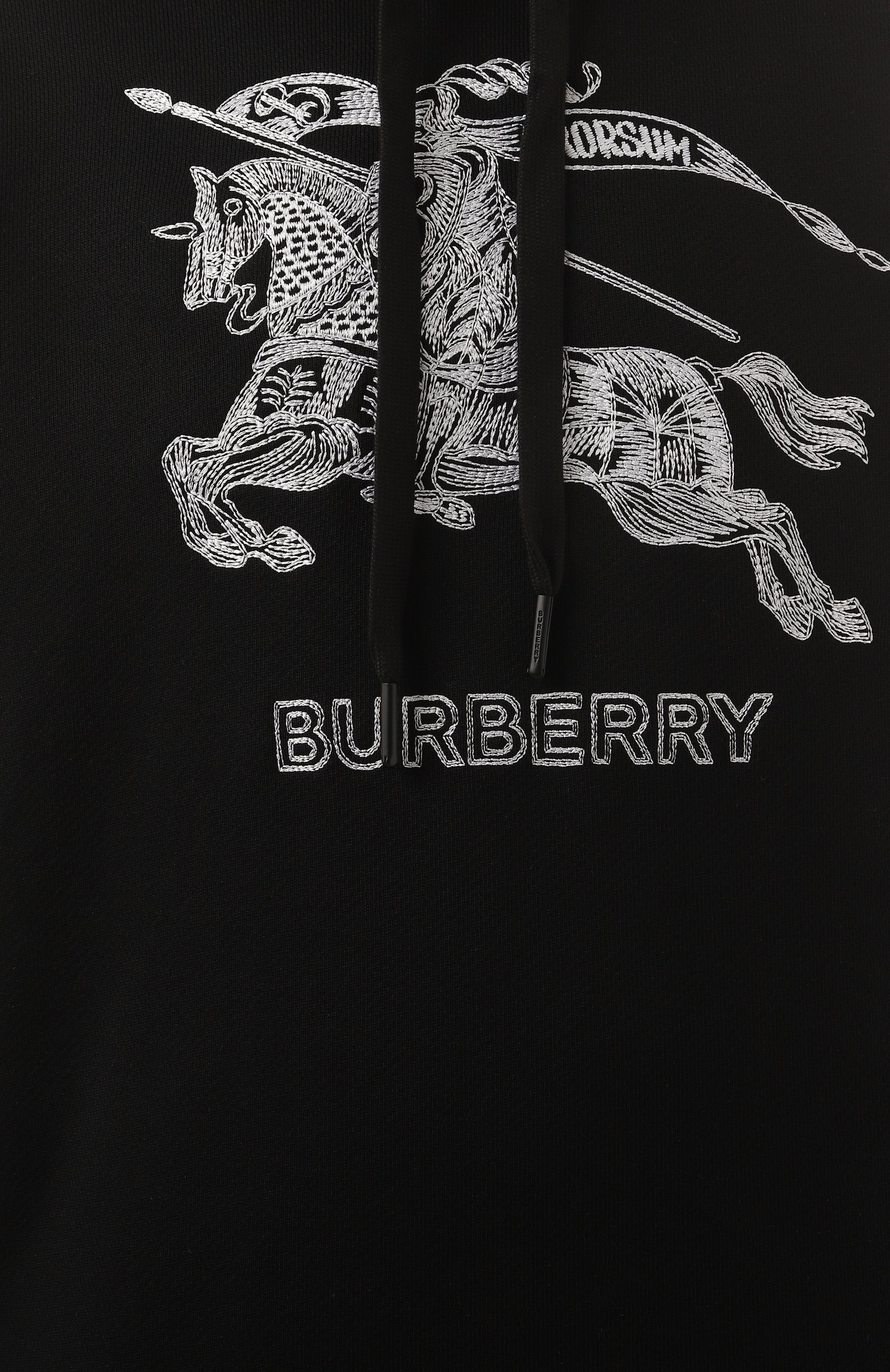 Хлопковое худи BURBERRY, арт. 8072776, фото 6