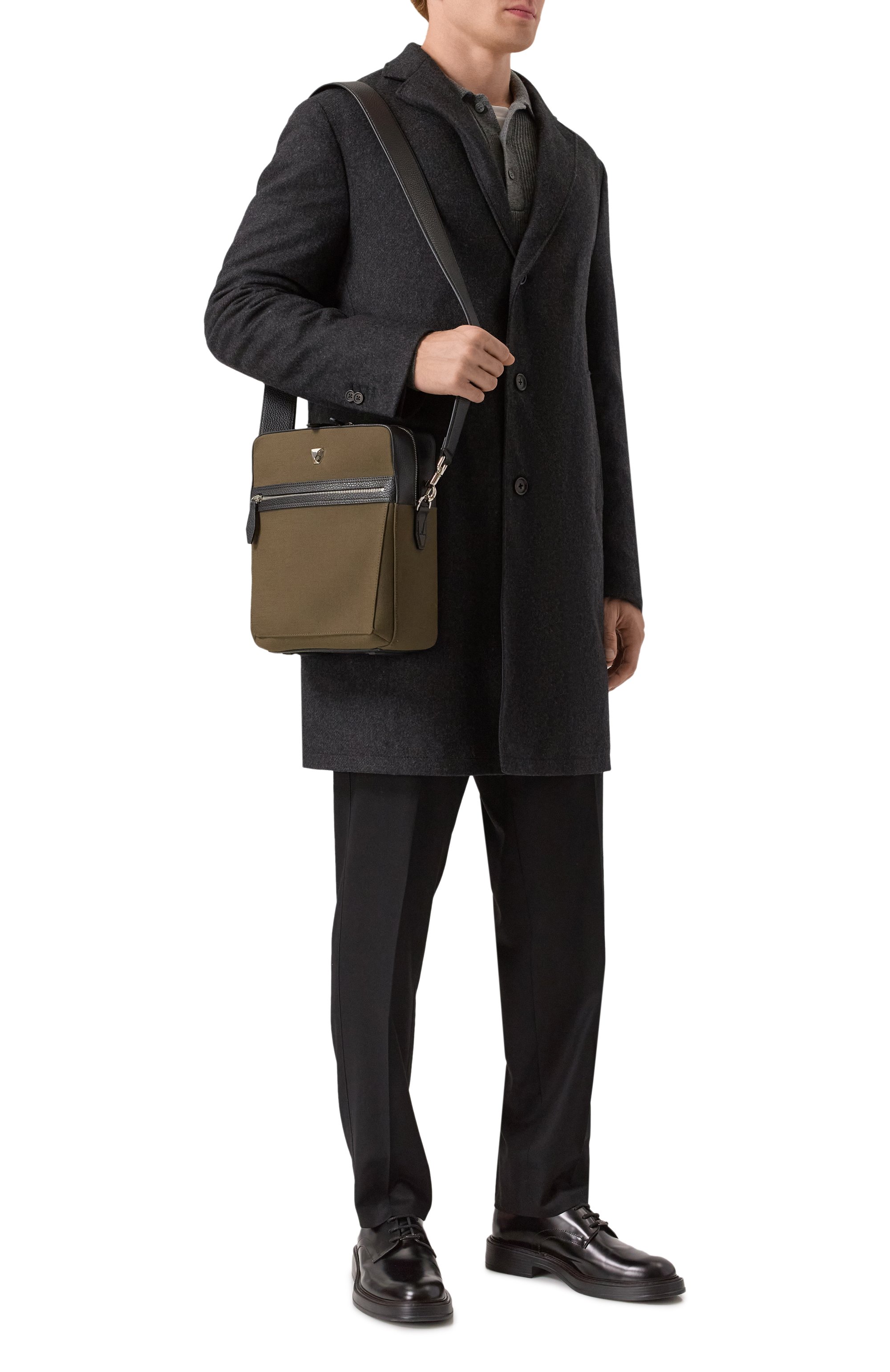 Сумка silvio RUBEUS MILANO, арт. CR0SSB0DY MEDIUM/CALFSKIN GRAN PRIX+CANVAS AMAZZ0N, фото 7