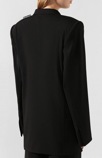 Шерстяной жакет BALENCIAGA черного цвета по цене 296500 руб., арт. 602185/TGT09, фото 4 Шерстяной жакет BALENCIAGA, арт. 602185/TGT09, фото 4