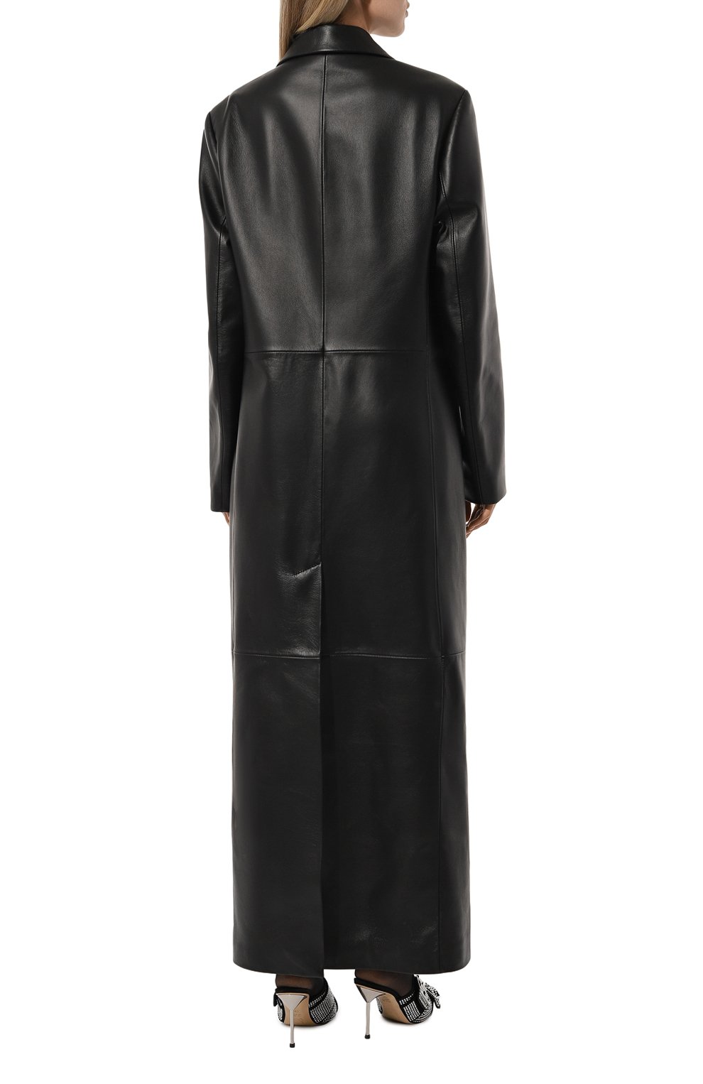 Кожаный плащ MASLOV черного цвета по цене 275000 руб., арт. BF01, фото 4 Кожаный плащ MASLOV, арт. BF01, фото 4