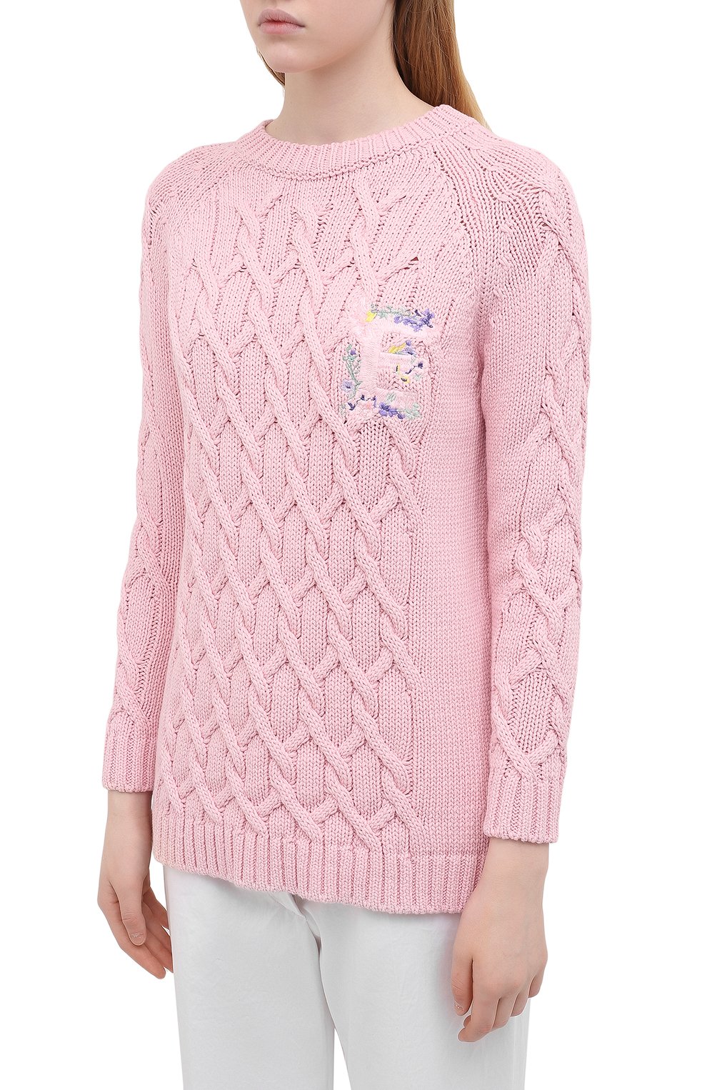 Хлопковый свитер ERMANNO FIRENZE, арт. D38ET MG091FET, фото 3