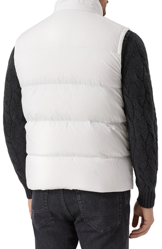 Пуховый жилет Stefano Ricci M6J5400080/PL002Q/60-62 Белый  M6J5400080/PL002Q/60-62 Фото 6