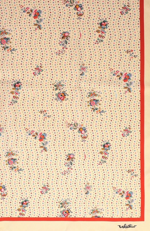 Шелковый платок Valentino 8W2EI114/GEG Кремовый  8W2EI114/GEG Фото 4