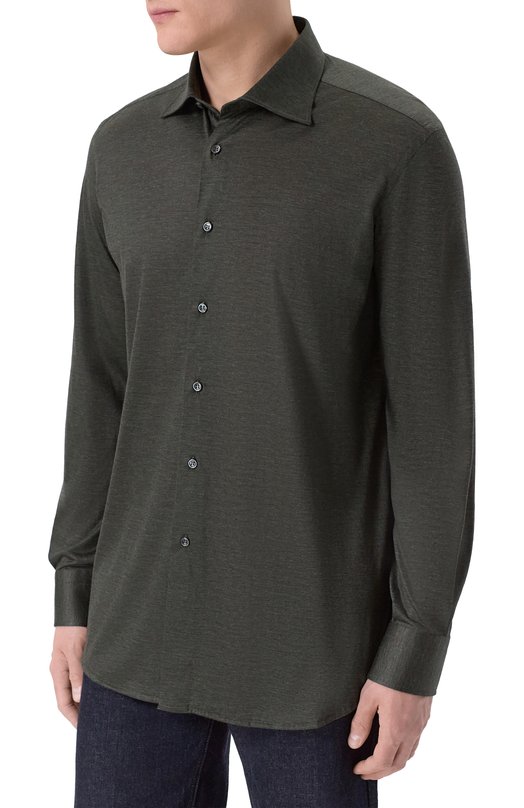 Кашемировая рубашка MVST MAN SHIRT L/S/15804 Зелёный  MAN SHIRT L/S/15804 Фото 3