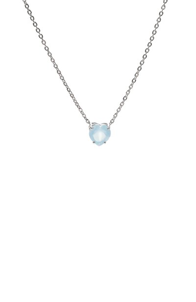 Кулон c агатом cartoon hearts MOONKA голубого цвета по цене 12900 руб., арт. HRT-925SL-NK-AGT-BL, фото 3 Кулон c агатом cartoon hearts MOONKA, арт. HRT-925SL-NK-AGT-BL, фото 3