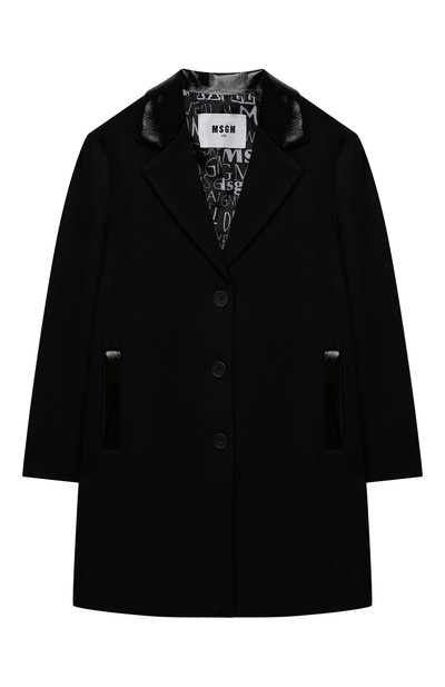 Шерстяное пальто MSGM KIDS, арт. MS027797, фото 1