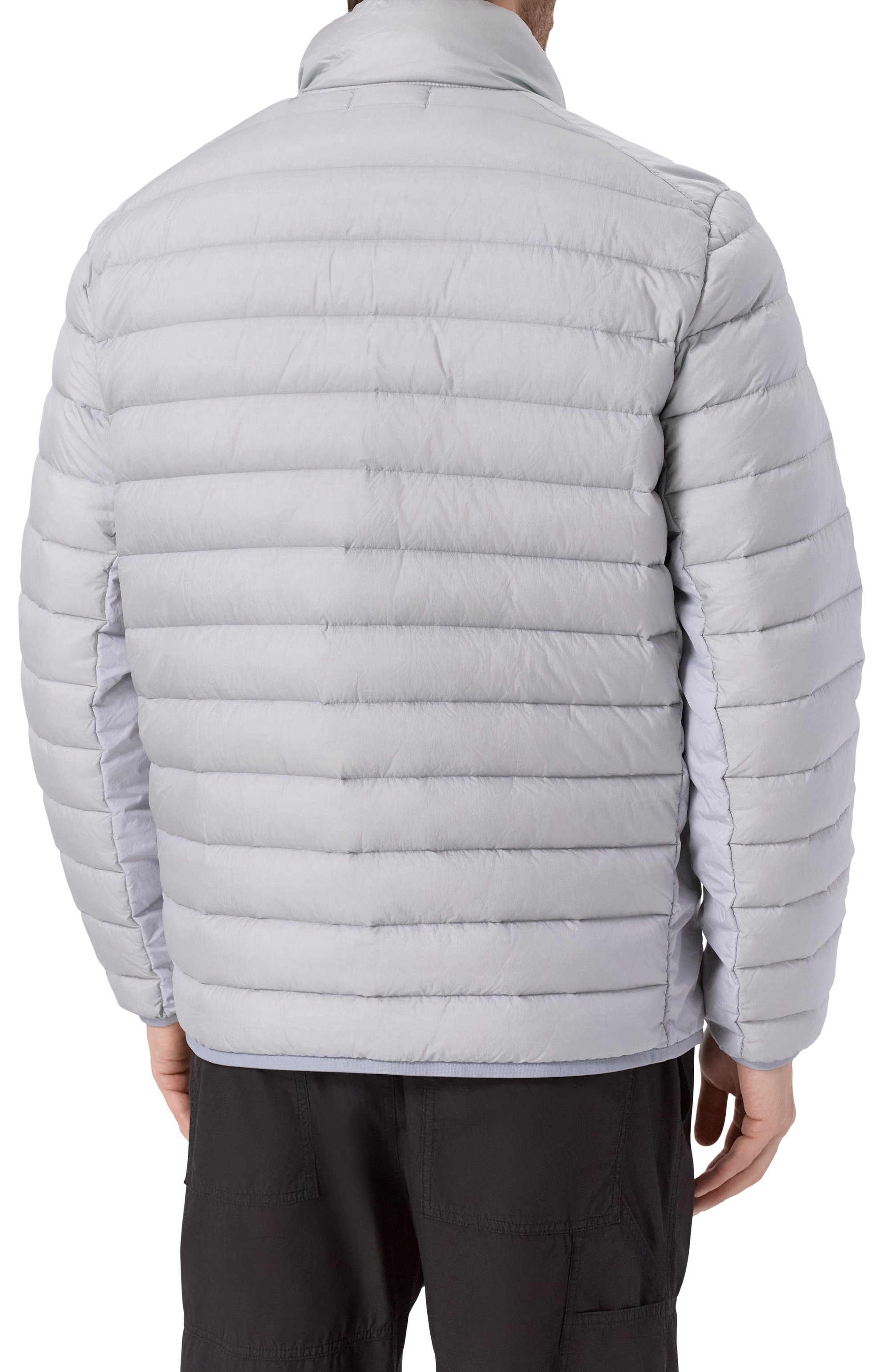 Пуховая куртка STONE ISLAND светло-серого цвета по цене 92650 руб., арт. K1S154100429-S0024, фото 4 Пуховая куртка STONE ISLAND, арт. K1S154100429-S0024, фото 4