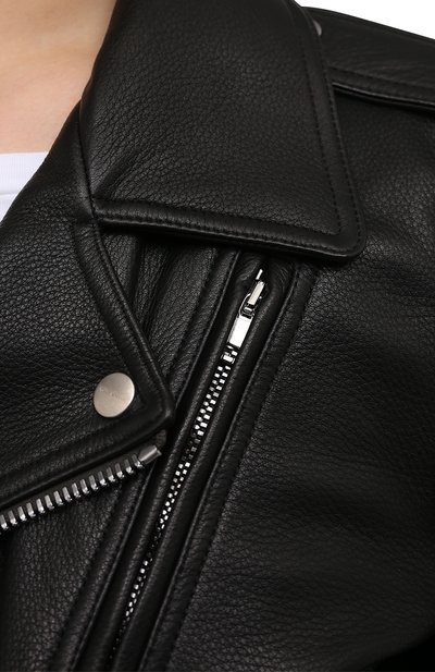 Кожаная куртка RICK OWENS черного цвета по цене 255000 руб., арт. RP21S3714/LC, фото 5 Кожаная куртка RICK OWENS, арт. RP21S3714/LC, фото 5