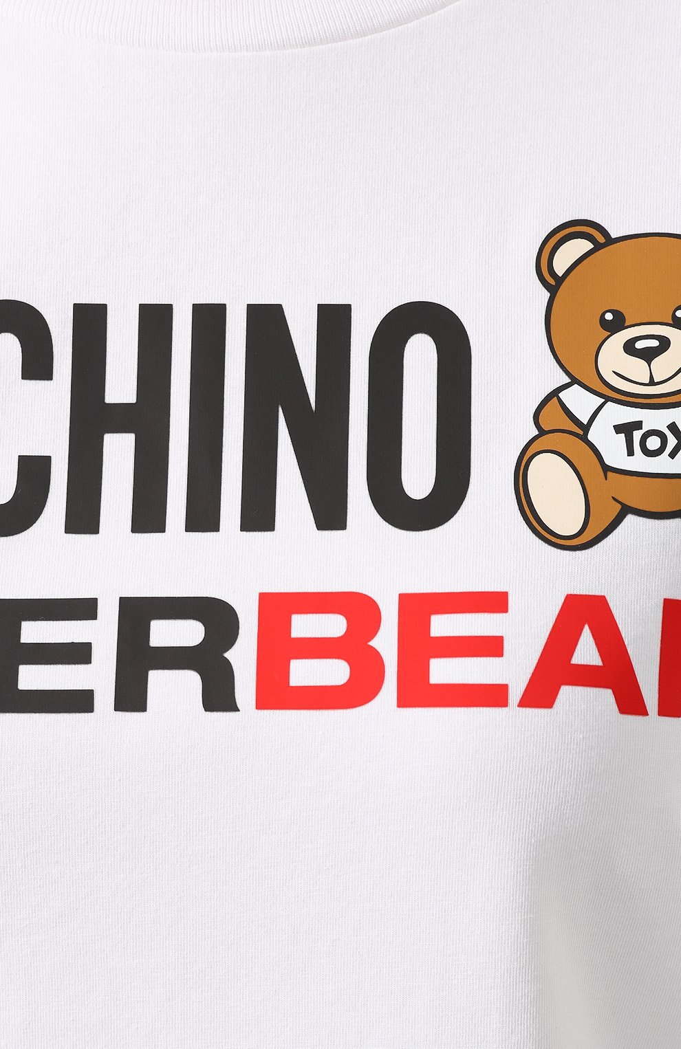 Хлопковая футболка MOSCHINO, арт. A1904/9003, фото 5