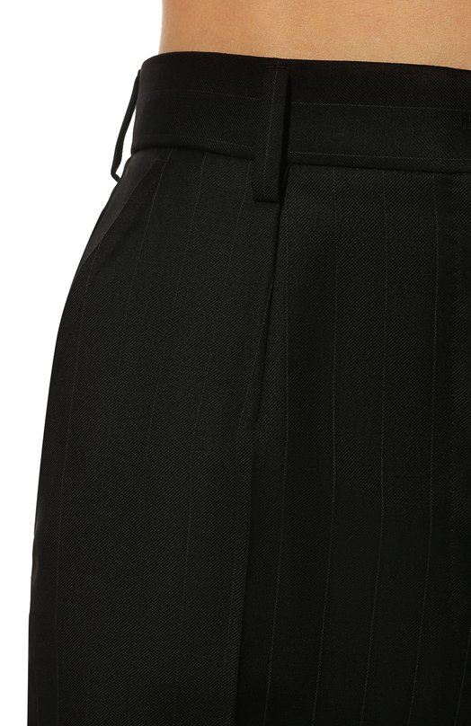 Шерстяные брюки Dolce & Gabbana FTAM2T/FR2X8 Чёрный  FTAM2T/FR2X8 Фото 5