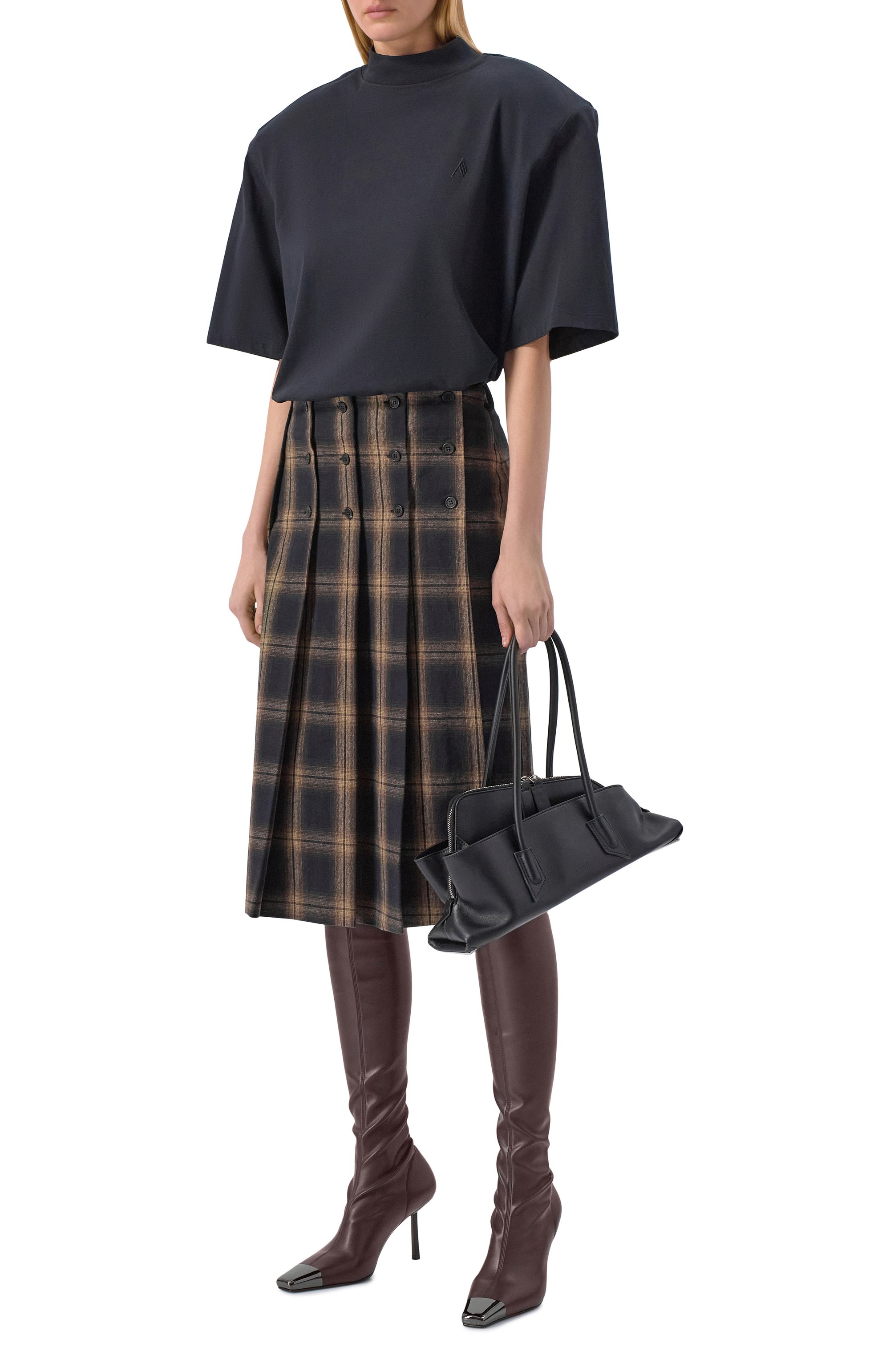 Хлопковая юбка THE ATTICO, арт. 260WCS00287/CCC124AA, фото 2