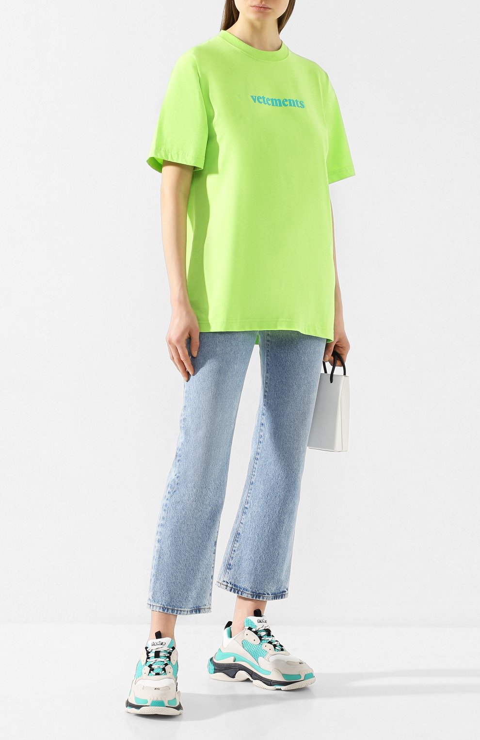 Футболка VETEMENTS, арт. SS20TR305 1610/W/FLU0 GREEN, фото 2