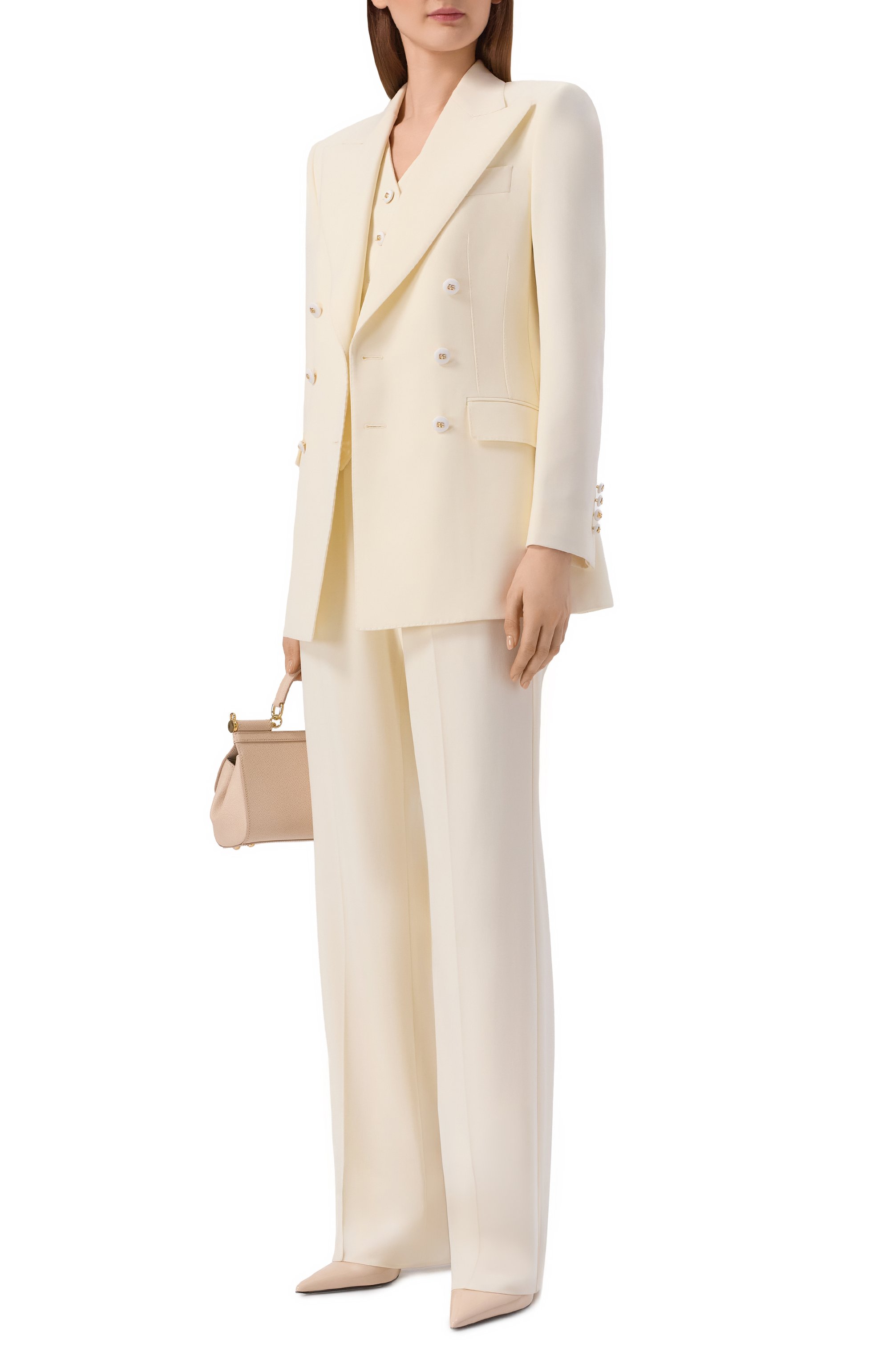 Шерстяные брюки DOLCE & GABBANA, арт. FTDIHT/GDDQR, фото 2