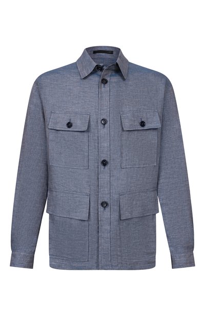 Мужская льняная куртка-рубашка GIORGIO ARMANI, арт. GM004078/TE23125