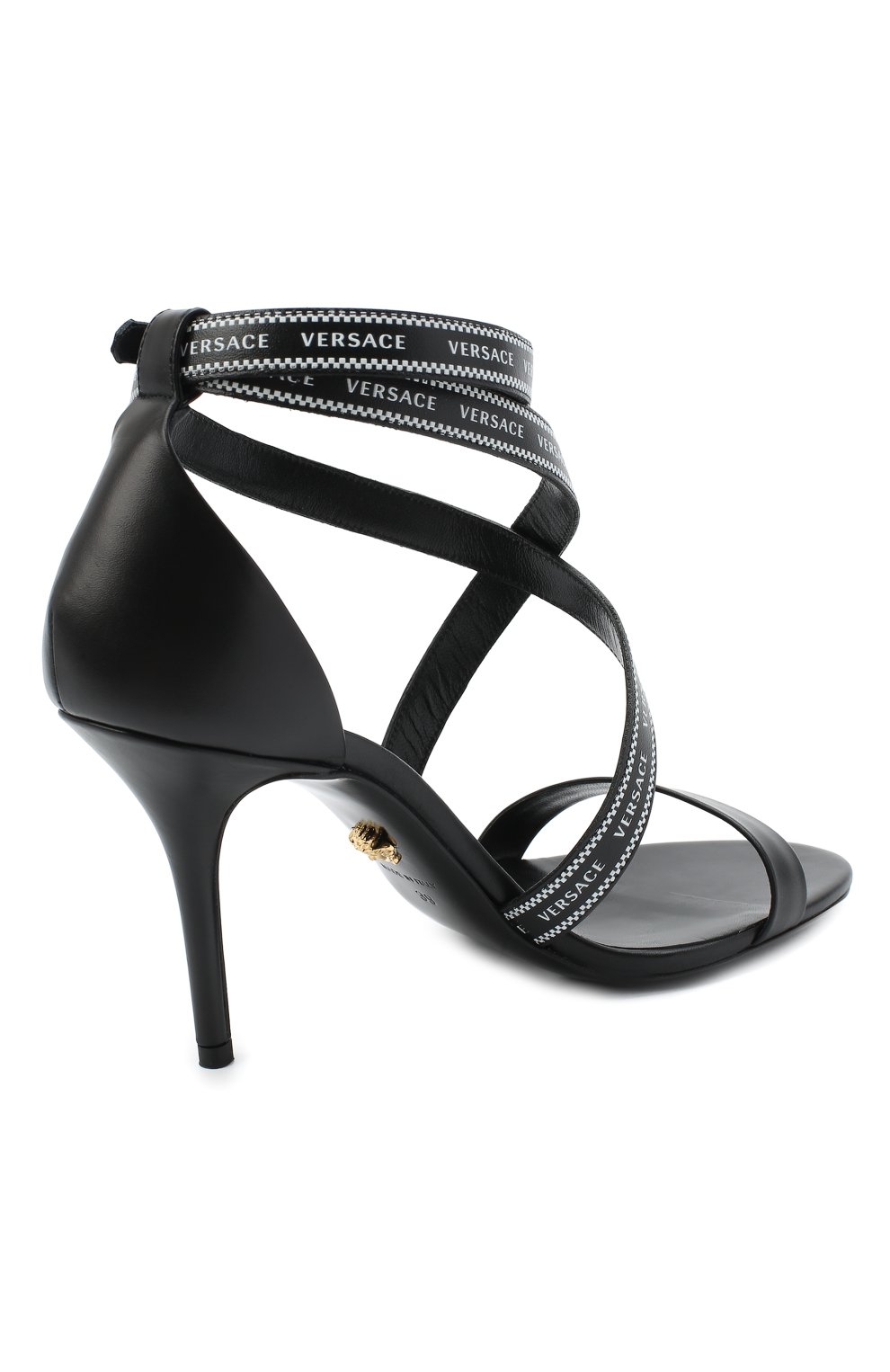 Кожаные босоножки VERSACE, арт. DST484M/D5VTR, фото 4