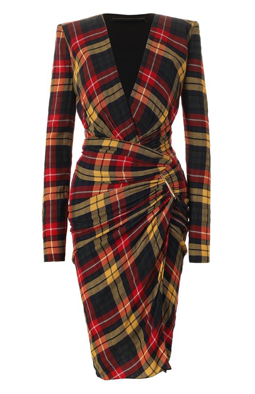 

Платье из вискозы и шерсти Alexandre Vauthier, Разноцветный