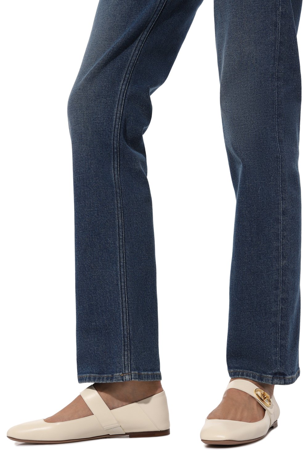 Кожаные балетки vlogo locker VALENTINO, арт. 5W2S0JV2/EEY, фото 3