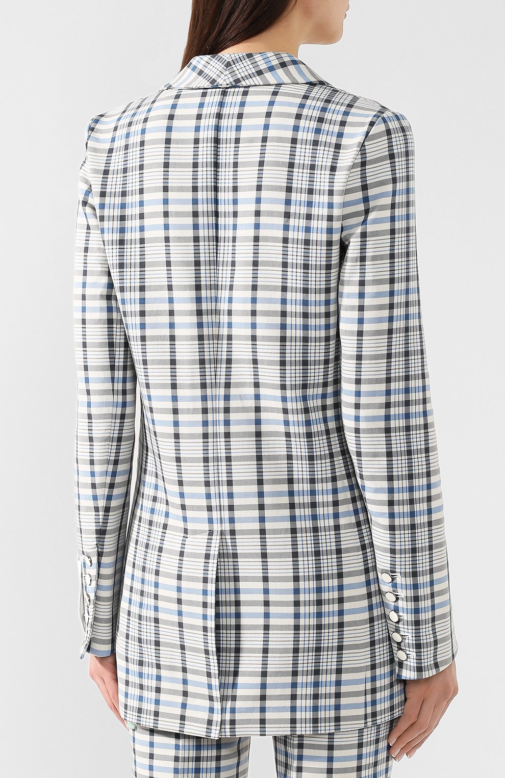 Хлопковый жакет OFF-WHITE серого цвета по цене 131500 руб., арт. 0WEF029S19D700449900, фото 4 Хлопковый жакет OFF-WHITE, арт. 0WEF029S19D700449900, фото 4