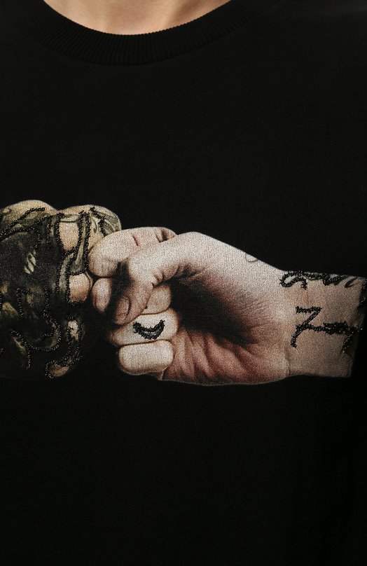 Хлопковый свитшот RH45 Чёрный, фото 5