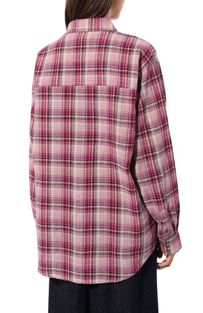 Рубашка из хлопка и льна ISABEL MARANT ETOILE, арт. 23ACH0072FA-A3I07E, фото 4