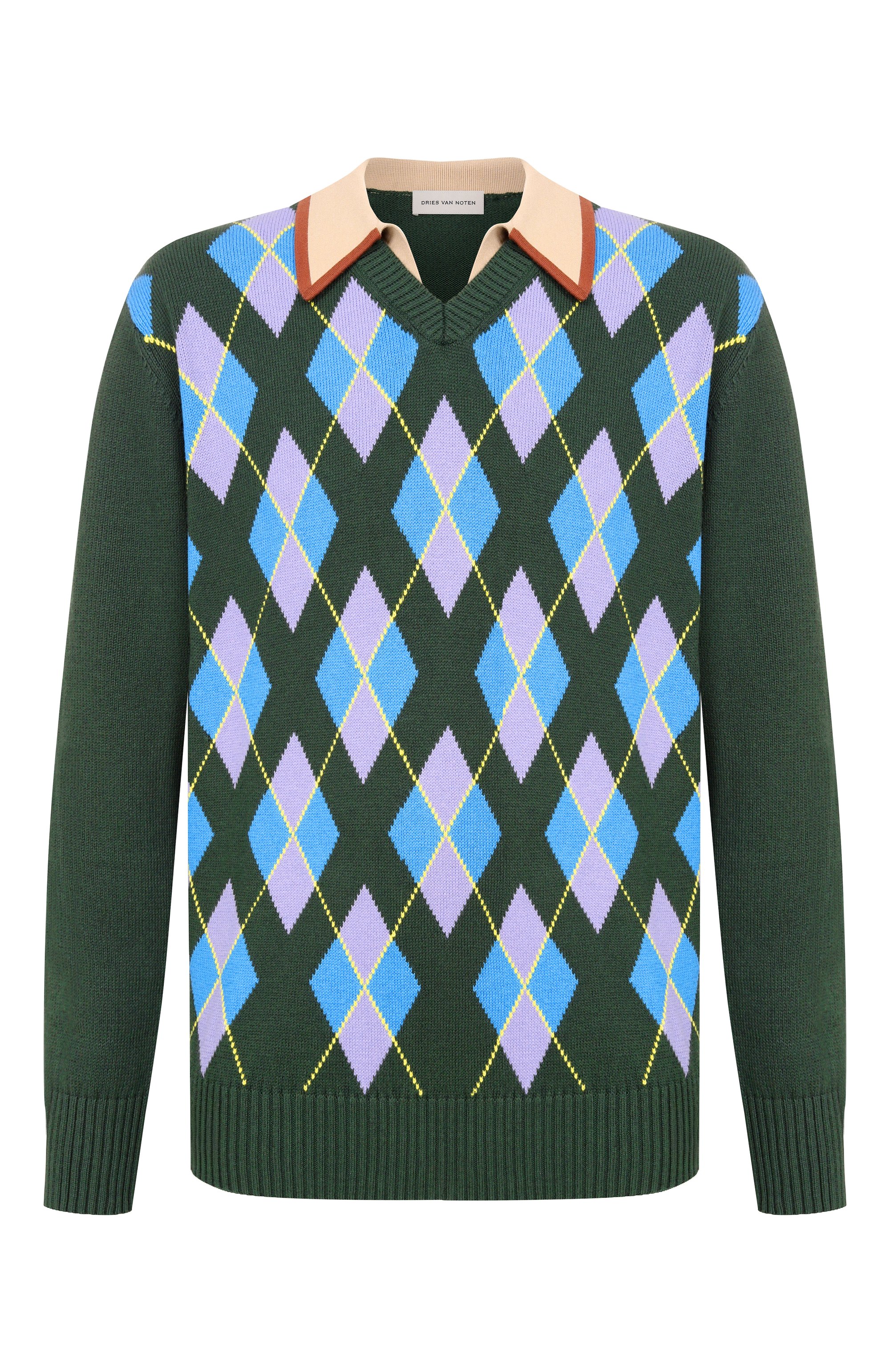 Свитер из хлопка и шерсти DRIES VAN NOTEN, арт. 021237/3730, фото 1