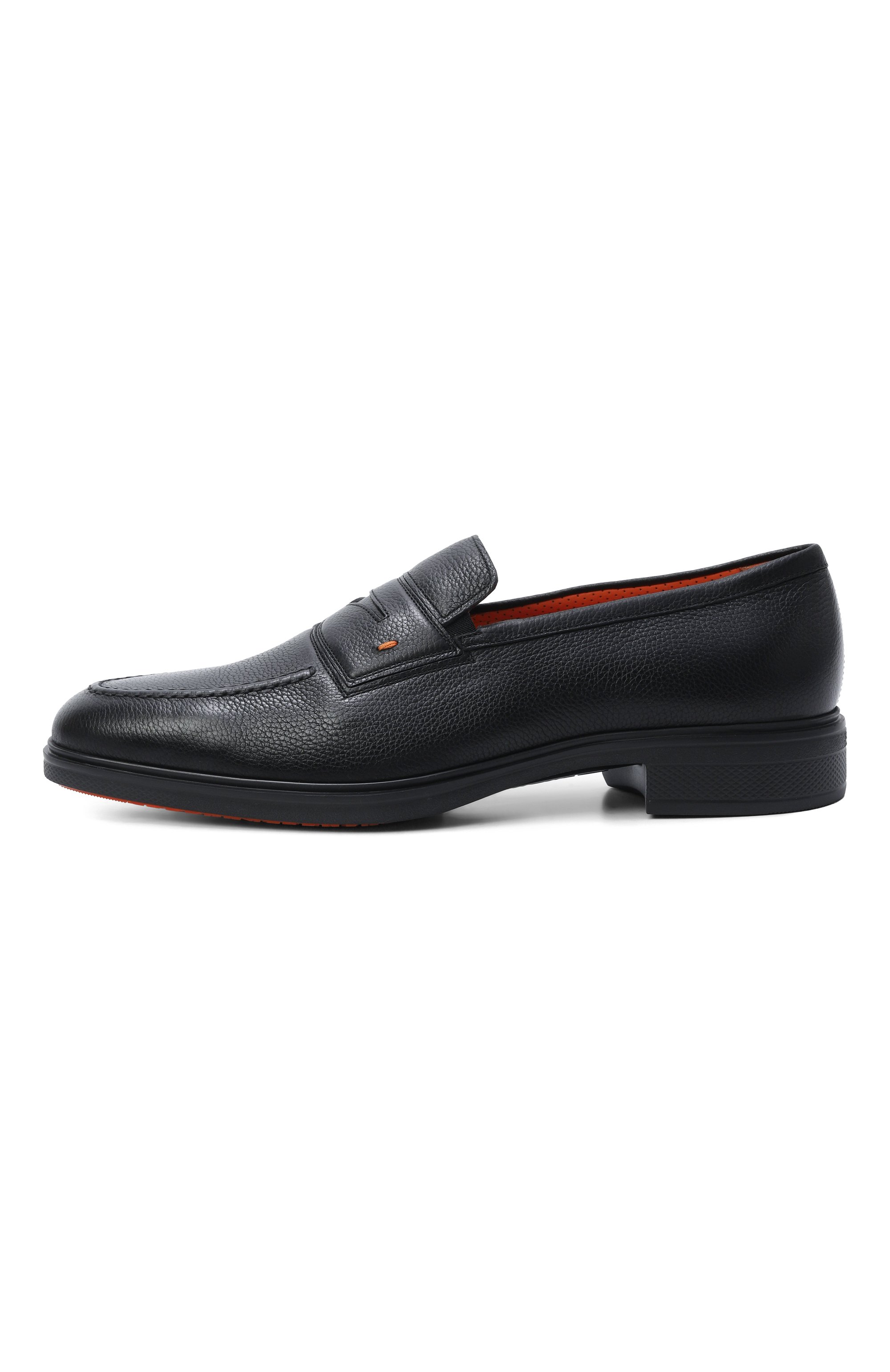 Кожаные пенни-лоферы easy SANTONI, арт. MGEG18964NEAXHAS, фото 3